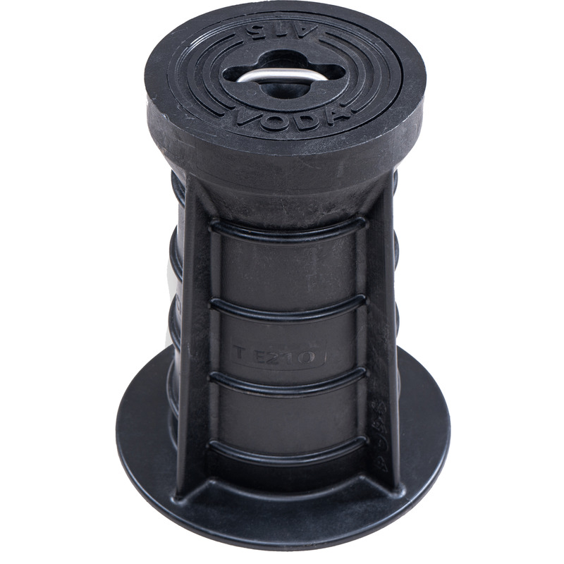 Poklop ventilový LENTUS, VODA, víko černé, třmen, HECKL