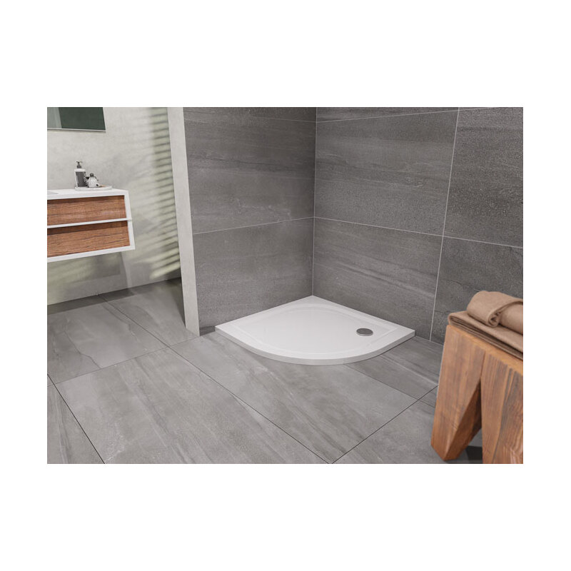 Sprchová vanička EX 800 x 800 mm, čtvrtkruh, Lansanit LANEX80K