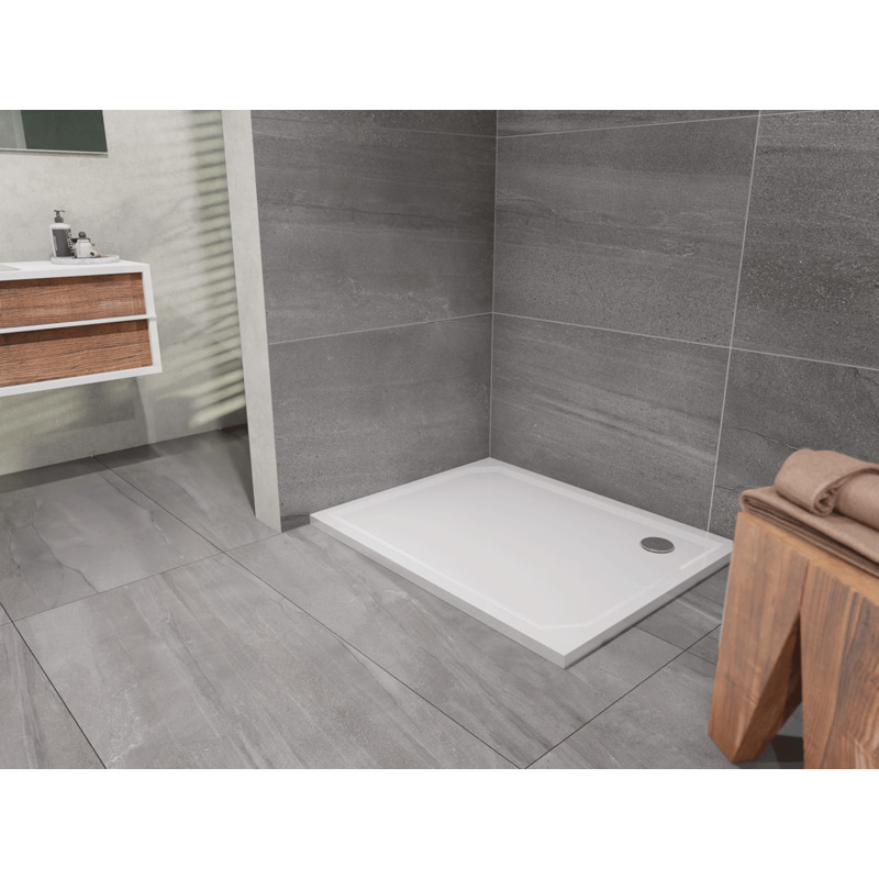 Sprchová vanička EX 800 x 1000 mm, bílá, Lansanit LANEX80X100