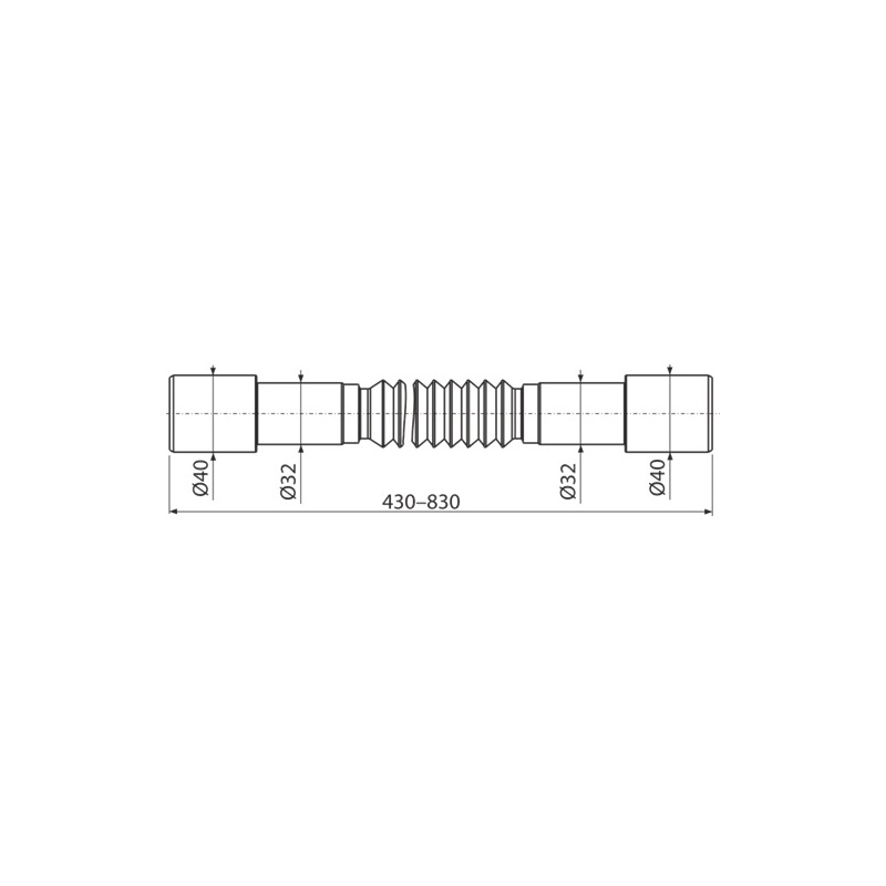 Flexi připojení sifonu d 40/32 x 32/40, Alcadrain A794