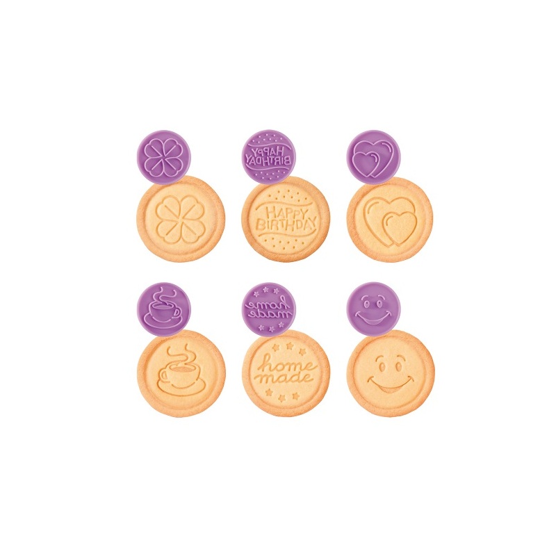 Razítko na sušenky DELÍCIA, 6 party dekorů