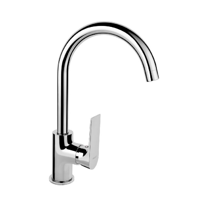 Dřezová baterie Algeo Square, chrom, stojánková, Novaservis BAQ4 (82713,0)