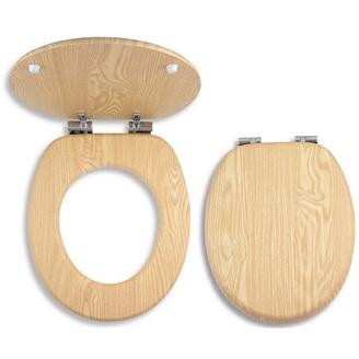 WC sedátko s poklopem, Soft-Close, dřevěný dekor, Novaservis WC/SOFTJASAN