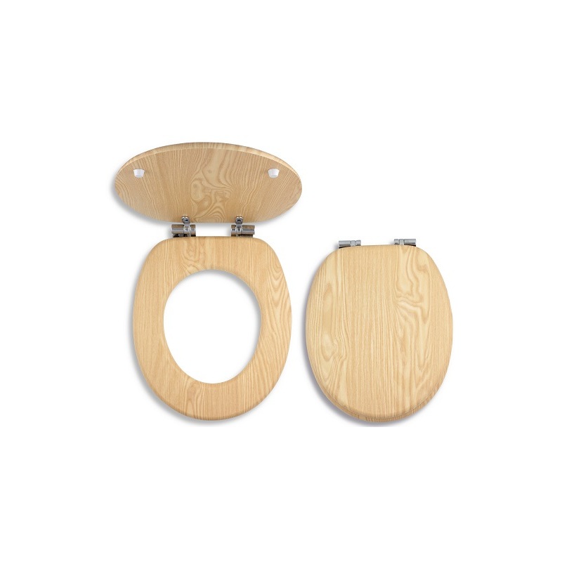 WC sedátko s poklopem, Soft-Close, dřevěný dekor, Novaservis WC/SOFTJASAN