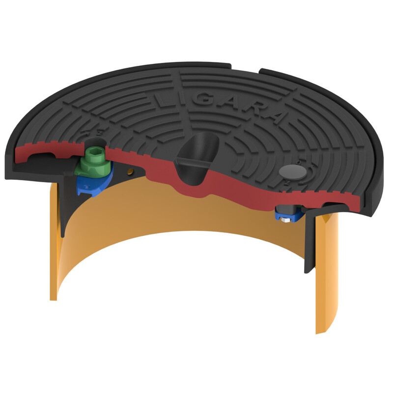 Šachtový poklop LIGARA D400, litinový, KG DN 300, HECKL