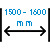 šíře 1500 - 1600 mm