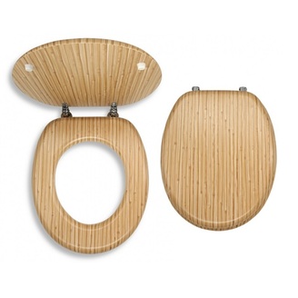 WC sedátko s poklopem, bambus dekor, Novaservis WC/BAMBUS