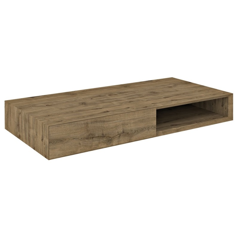 Umyvadlová skříňka Morian, 100 × 14 × 48 cm, dub, levá, Sapho MR115