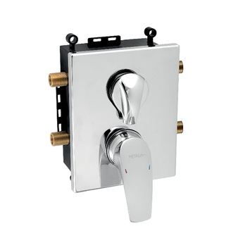 Vanová baterie Metalia 57, chrom, podomítková, bez příslušenství, Novaservis BOX57052R,0