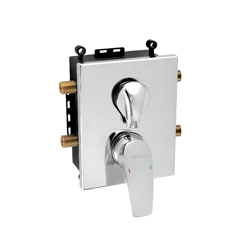Vanová baterie Metalia 57, chrom, podomítková, bez příslušenství, Novaservis BOX57052R,0