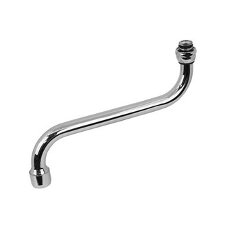 Výtokové ramínko trubkové 20 cm, 1/2, chrom, Mereo, CB106HB