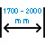 šíře 1700 - 2000 mm