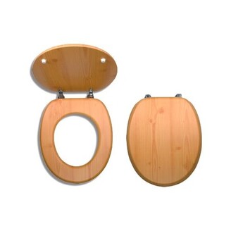 WC sedátko s poklopem, dřevěný dekor, Novaservis WC/BOROVICE