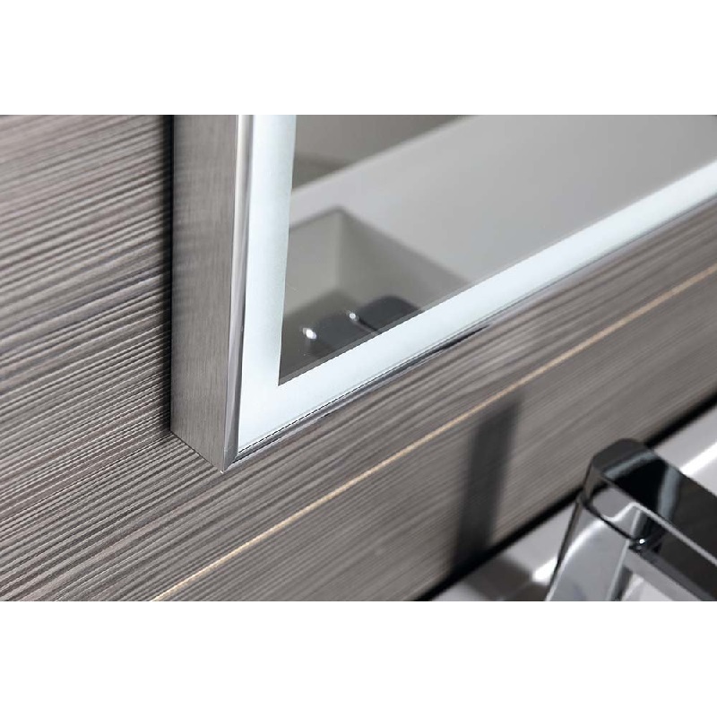 Zrcadlo LUMINAR LED podsvícené v rámu 1200 x 550 mm, chrom, Sapho, NL560