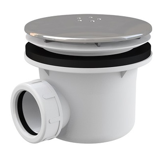 Vaničkový sifon A49K 90, odpad 40 mm, chrom, Alcadrain A49K