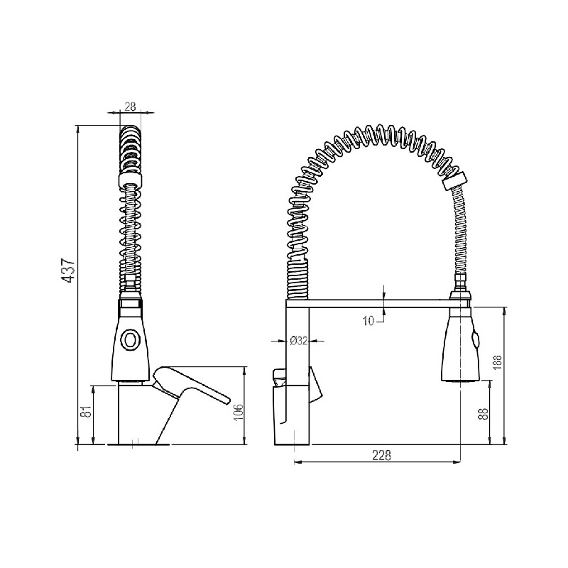 Dřezová baterie Nobless Tina, chrom, stojánková, Novaservis 38481,0