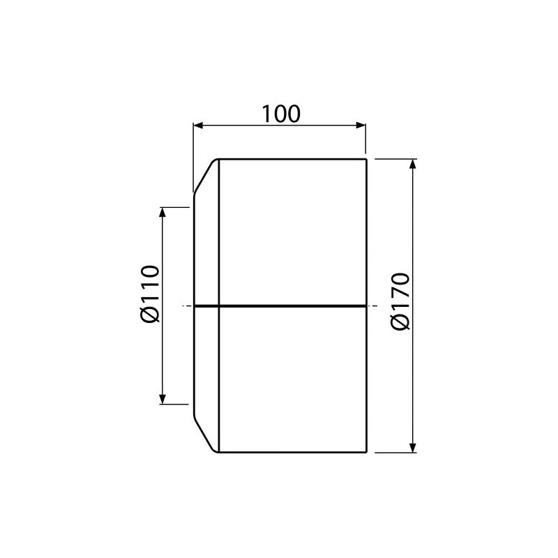 WC rozeta dvojitá, DN 110, Alcadrain A980