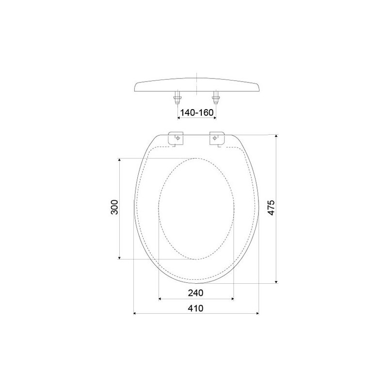 WC sedátko s poklopem T-3550N, bílé, Slovarm 620600