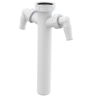 Mezikus s převlečnou maticí 6/4 a dvěma přípojkami A44M-DN40, Alcadrain