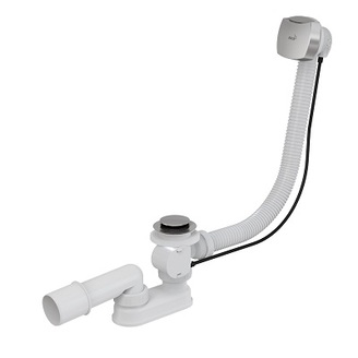 Vanový sifon A51CR, odpad 40/50 mm, s ovládáním, chrom, Alcadrain A51CR-100