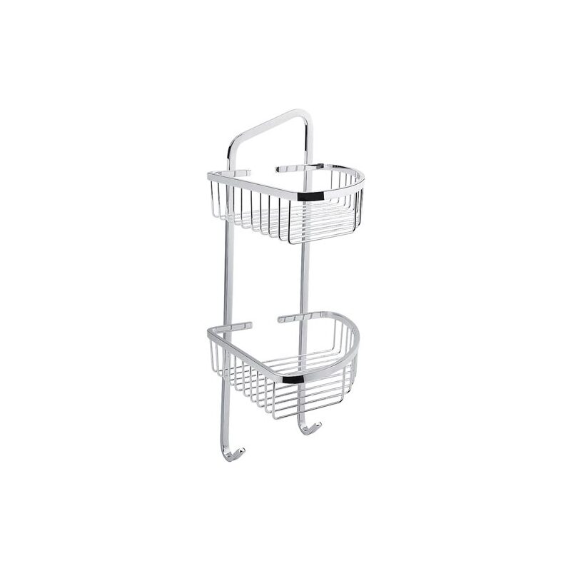 Nimco Police rohová dvoupatrová, chrom