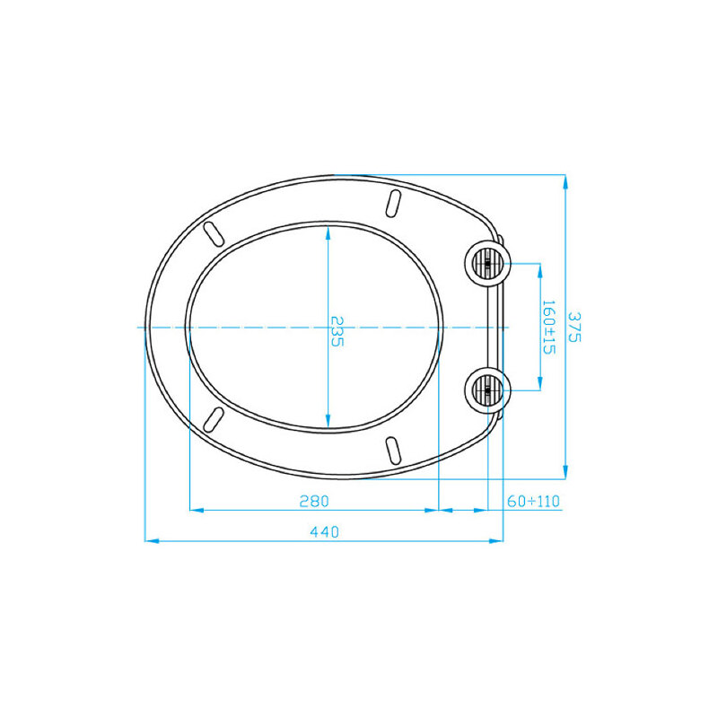 WC sedátko s poklopem Topolino, bílé, Aladrain OST0000