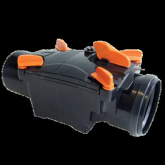 Zpětná klapka Ottima 125 mm s aretací, PVC, kanalizace Aliaxis 11R1248