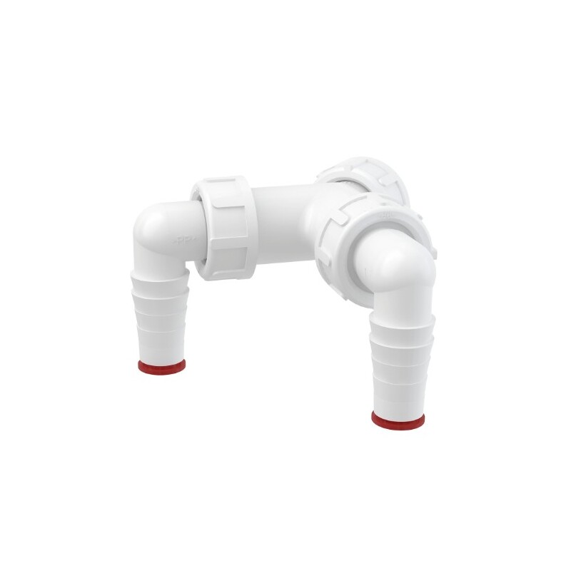 Přípojka dvojitá k sifonu G1 17-23 mm, Alcadrain P148Z