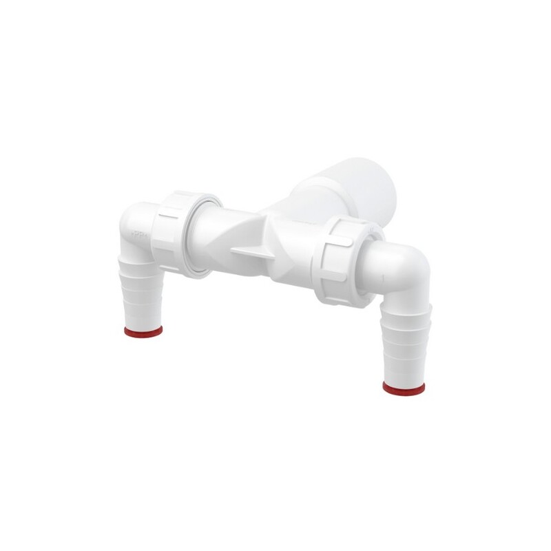 Přípojka dvojitá k sifonu, DN40/32, 17-23 mm, Alcadrain P155Z