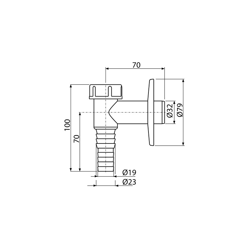 Pračkový sifon APS2, odpad 32 mm, bílý, Alcadrain APS2