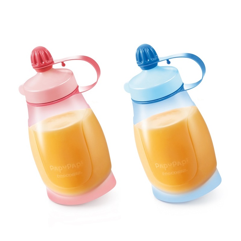 Pružná láhev Tescoma, PAPU PAPI 200 ml, růůžová/modrá, 667620,667660