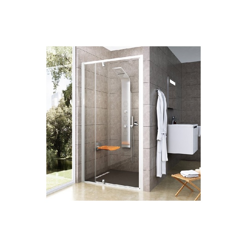 Sprchové dveře Pivot PDOP2 1200 mm, sklo transparent, profil bílý, Ravak, 03GG0100Z1