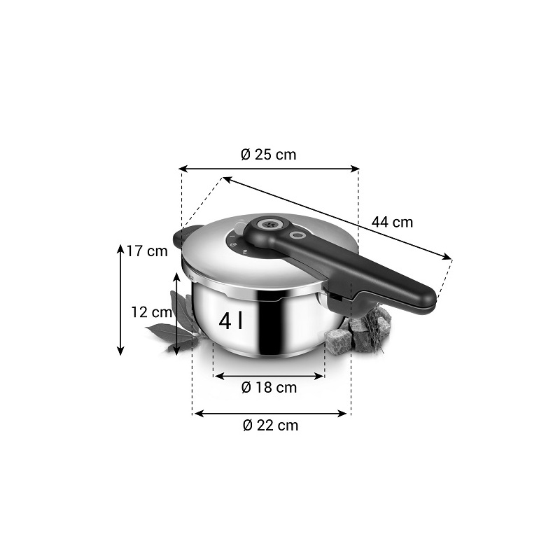 Tlakový hrnec SmartCLICK 4,0 l, Tescoma 702104