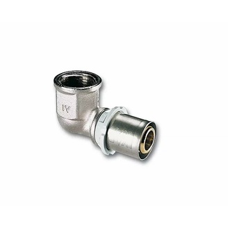 Lisovací koleno 90° Press d 16 × 1/2, vnitřní závit, IVAR.PT 5712, 511005