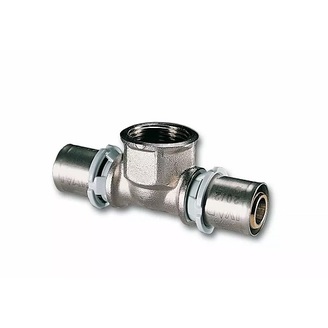 Lisovací T-kus Press d 20 × 1/2 × 20, vnitřní závit, IVAR.PT 5722, 512027