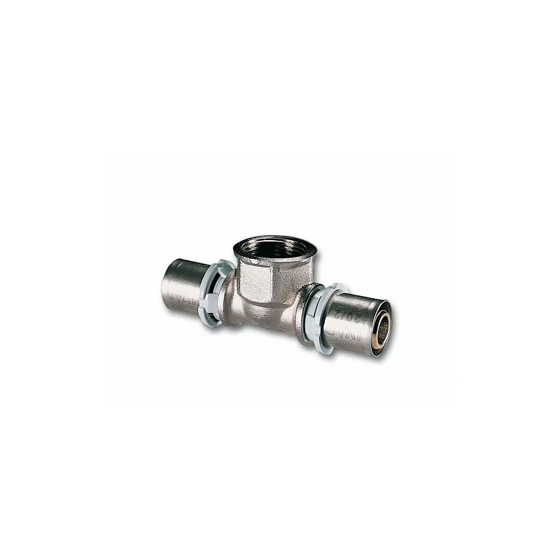 Lisovací T-kus Press d 20 × 1/2 × 20, vnitřní závit, IVAR.PT 5722, 512027