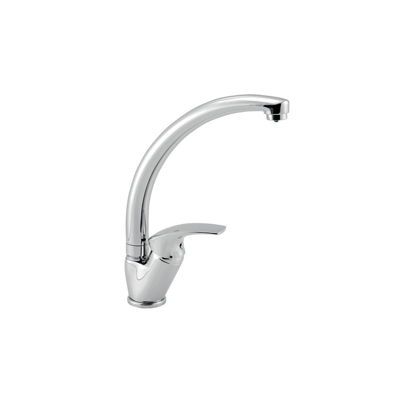 Dřezová baterie Metalia Eco+, chrom, stojánková, Novaservis 57014,0E