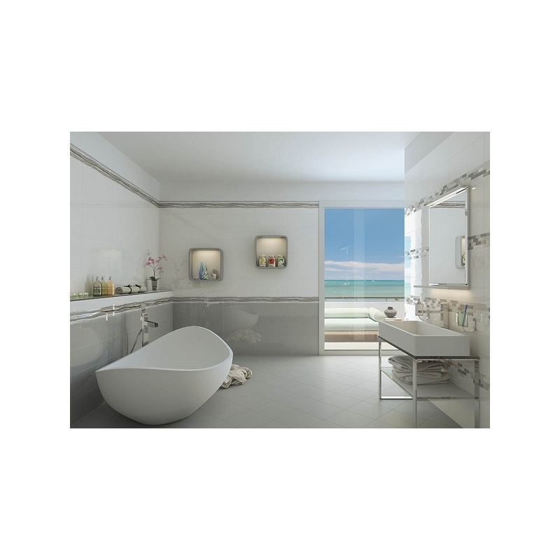 Obklad Line Up Grey Lux 20×50 cm