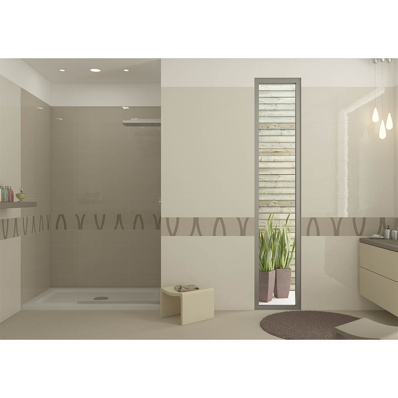 Obklad Line Up Taupe Lux 20×50 cm