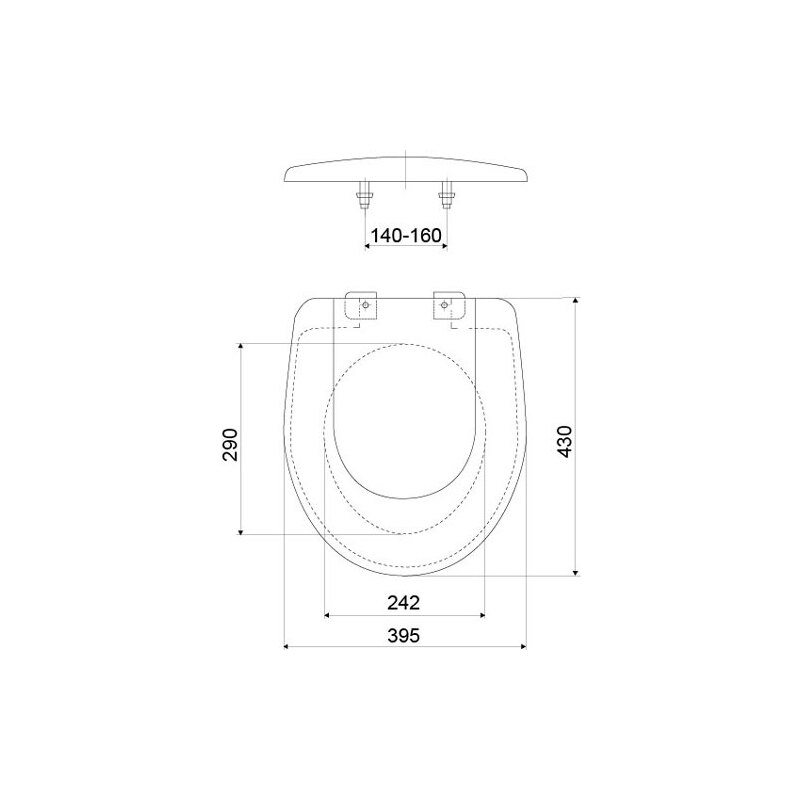 WC sedátko s poklopem T-3551N, bílé, Slovarm 620591