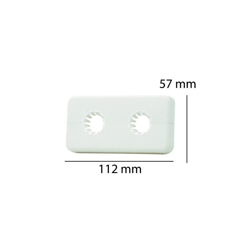 Univerzální krycí rozeta pro trubky 12 - 18 mm, rozteč 50 mm, Giacomini R175CY001