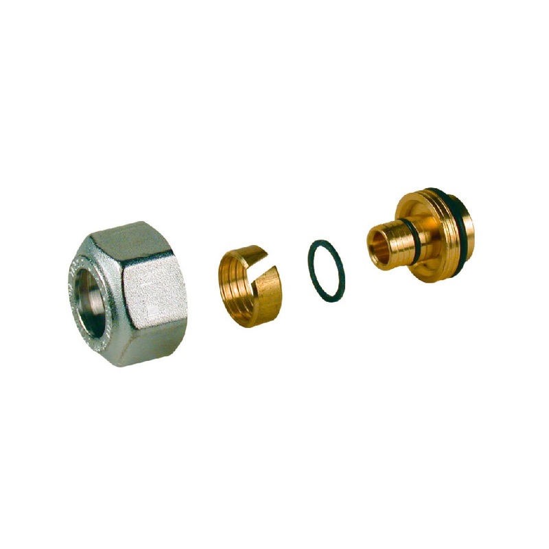 Svěrné šroubení AL – PEX/PEX, 18 x (16 x 2) chrom