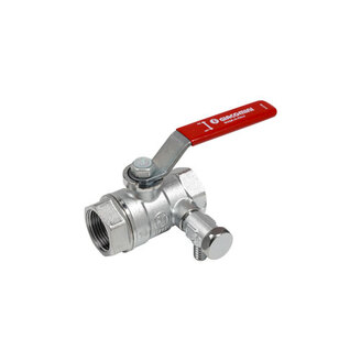 Kohout kulový R250DS FF 1, s odvodněním, páka, voda, Giacomini R250SX005