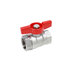 Kohout kulový R251D FF 1, přímý, motýl, voda, Giacomini R251X005