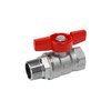 Kohout kulový R254D MF 1, přímý, motýl, voda, Giacomini R254X005