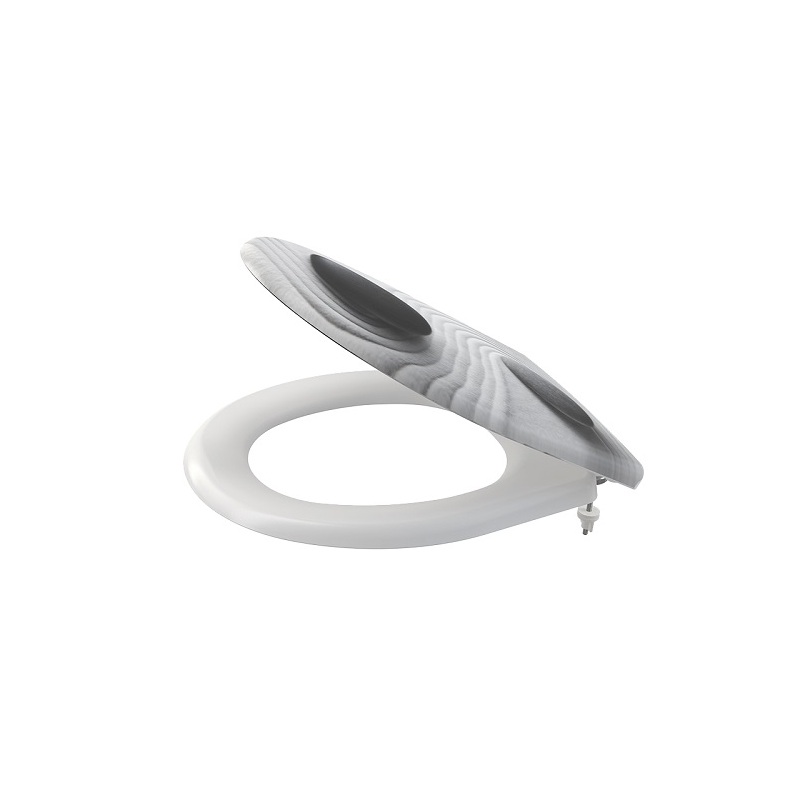 WC sedátko s poklopem, Soft-Close, bílé s motivem, Aladrain A604 ZEN