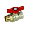 Kohout kulový R914 MF 1, přímý, motýl, voda, Giacomini R914X025
