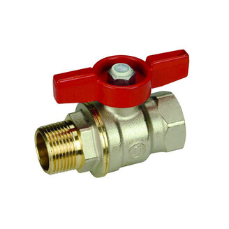 Kohout kulový R914 MF 1/2, přímý, motýl, voda, Giacomini R914X023