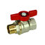 Kohout kulový R914 MF 1, přímý, motýl, voda, Giacomini R914X025