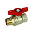 Kohout kulový R914 MF 1, přímý, motýl, voda, Giacomini R914X025